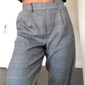 Bershka plaid pants XS